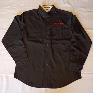 Port Authority True Value Black Men's Button Down Shirt NWOT - Picture 1 of 8