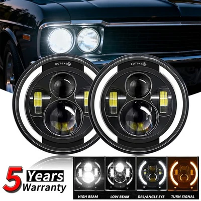 Faro LED de 7 pulgadas con haz alto/bajo DRL 6500 K para Chevrolet K10 Suburban 1968-1980 Foto 1 de 4
