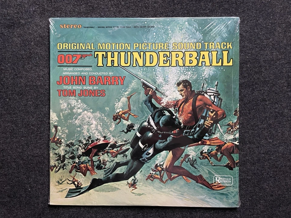 THUNDERBALL John Barry UNITED ARTISTS 60s LP Mint Stereo James Bond Soundtrack - Image 1 of 2