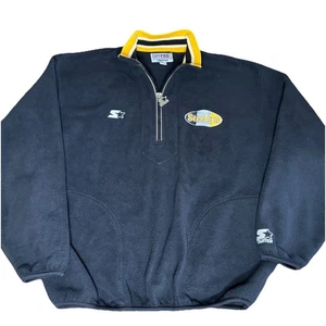 Giacca Pile Vintage anni 90 Starter Pro Line Pittsburgh Steelers 1/4 Zip Grande - Foto 1 di 7