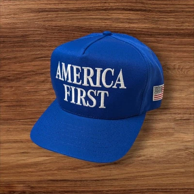Official AMERICA FIRST NJF Hat Fuentes Store 2025 BLUE - SHIPS TODAY - Image 1 of 3