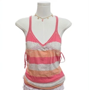 Abercrombie Vintage Multicolored Striped Babydoll Top - Picture 1 of 7