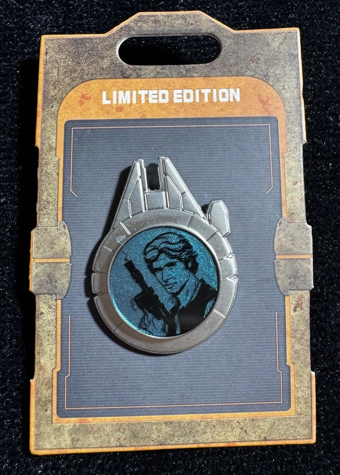 Prendedor Disney Star Wars Han Solo Resistance Reveal LE 1500 Disneyland julio 2019 Foto 1 de 4