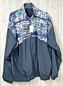 Sergio Tacchini Mens Reservable Track Jacket Size 46 Vintage 80s NWT Lightweight - Picture 1 of 15