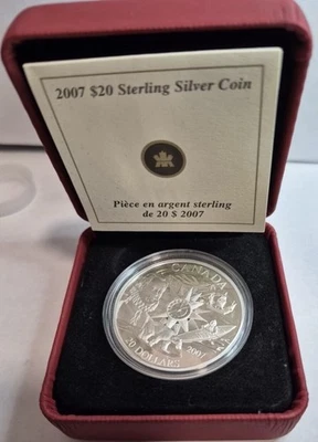 2007 INTERNATIONAL POLAR YEAR 92.5 SILVER $20 bullion coin - Image 1 of 3