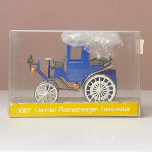 Cursor Modelo Nº 371, 1897 Daimler taxi accionado por correa, plástico azul, Alemania - Imagen 1 de 24