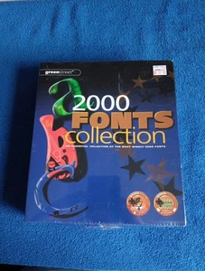 2000 font CD are TrueType fonts .ttf/.ttc Scalable Any Windows Systems Big Box - Picture 1 of 6