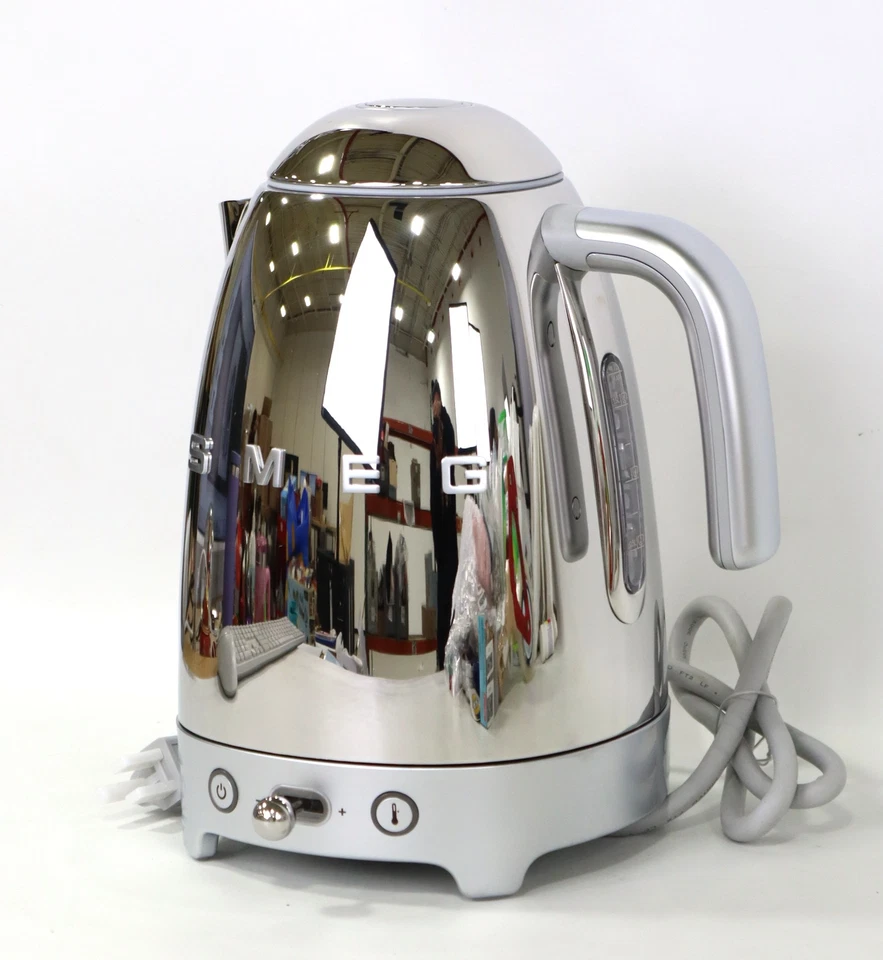 SMEG KLF04SSUS 50's Retro Style Aesthetic Temperature Kettle Stainless Steel