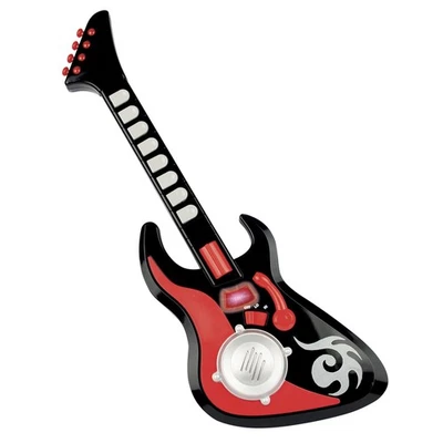 Winfun: Cool Sounds: Guitarra - Negro y Rojo - Instrumento de 8 teclas, Whammy Bar Foto 1 de 4