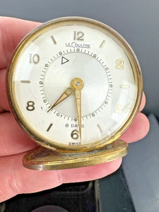 Jaeger Lecoultre Vintage Table Clock Manual Winding MEMOVOX Type Used PARTS - Picture 1 of 6