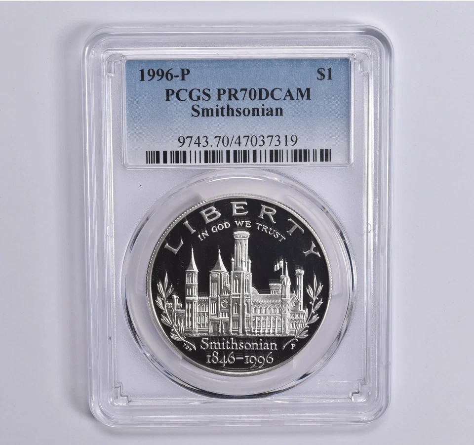 PR70 DCAM 1996-P Smithsonian Commemorative $1 PCGS Blue Lbl *9959 - Image 1 of 4