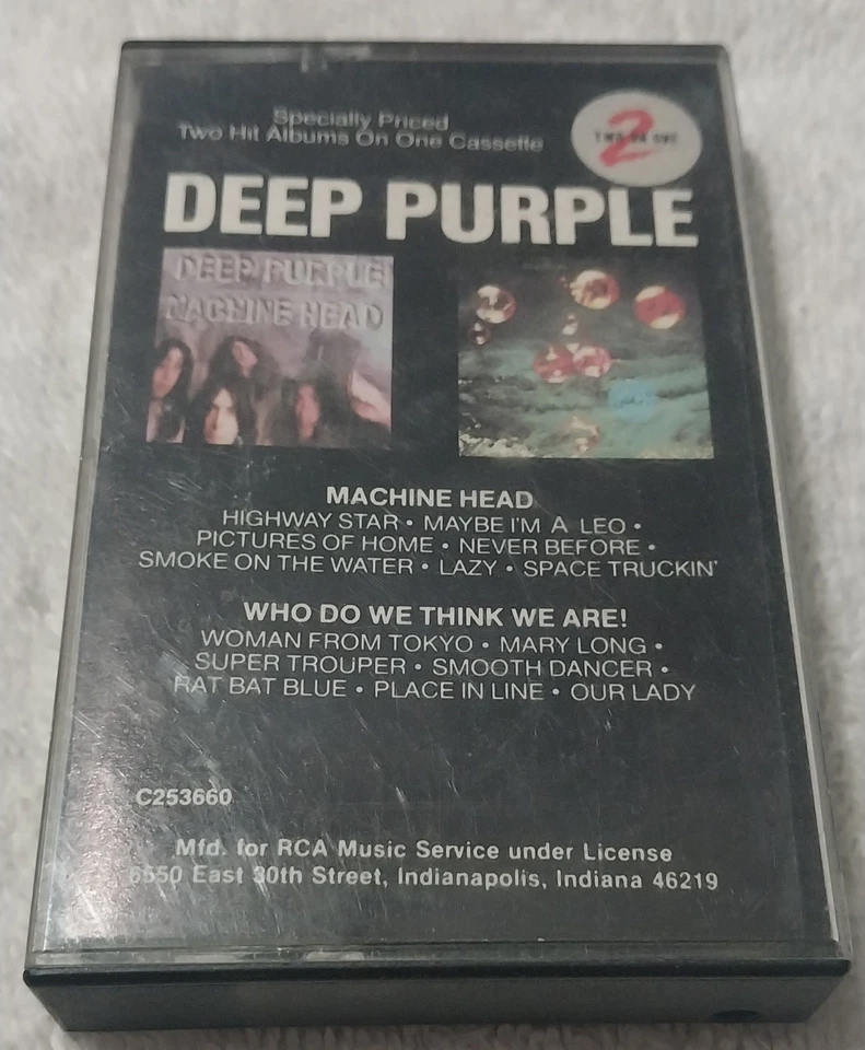 Deep Purple  Machine Head / Who Do We Think We Are Two Hit Albums One Cassette  Foto 1 de 4