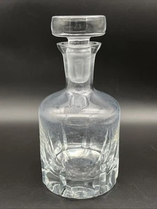 Vintage Krosno Poland Heavy Crystal Cut Glass Decanter With Stopper - Picture 1 of 17