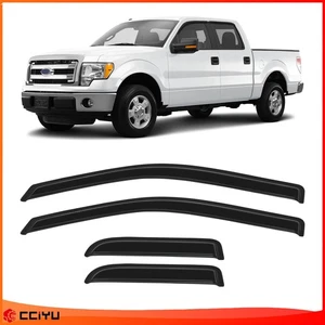 Sun/Rain Guard Tape-On Window Visors For 04-14 F-150 Extended Cab - Picture 1 of 14