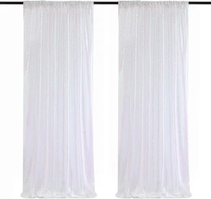 Sequin Backdrop Curtain Glitter Photography Background Sequence Xmas Thanksgi... - Picture 1 of 8