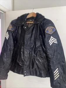 Vintage Butwin San Jose 70s Police Bomber Jacket Retired Obsolete Sz40 Cali - Picture 1 of 10