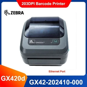 Zebra GX420d Direct Thermal Desktop Printer Ethernet Port 203dpi GX42-202410-000 - Picture 1 of 7