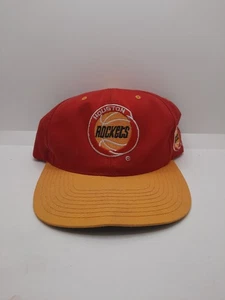 Vintage Houston Rockets rot und gelb NBA verstellbar Mütze - Bild 1 von 4