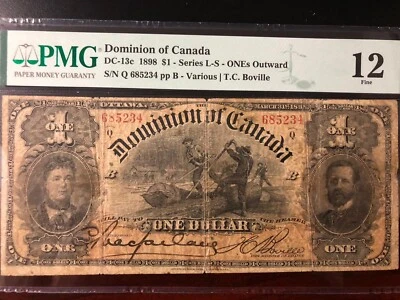 Dominion Of Canada 1 Dollar 1898 Q Series Very Rare In Fine Condition - Image 1 of 2