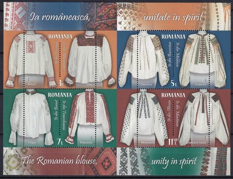 Romania 2018 Traditional costumes MNH sheet Cover