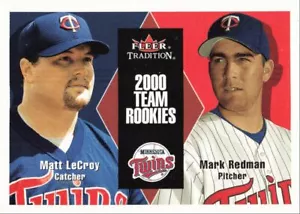 2000 Fleer Tradition Update Matt LeCroy Mark Redman Minnesota Twins #U45 - Picture 1 of 2