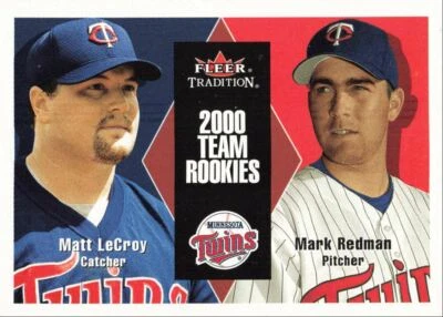 2000 Fleer Tradition Update Matt LeCroy Mark Redman Minnesota Twins #U45 - Image 1 of 2