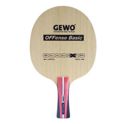 Gewo OFFense Basic table tennis blade, FL handle