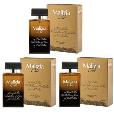 MALIZIA ITALY MALIZIA OUD my First Billion Eau de Toilette Parfum 3x 100 ml - paquete de tres