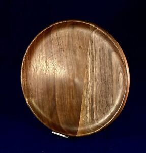 Handmade Wooden Platter.  Solid Walnut. 