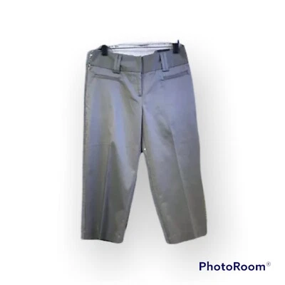 FASHION BUG NEW Gray Cropped Capri Pants Size 6 (30” X 20”) - Image 1 of 4