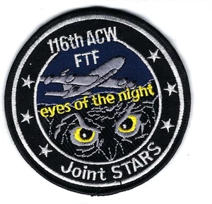 PATCH USAF 116° ACW AIR CONTROL WING GEORGIA AIR NATIONAL GUARD JSTARS JT26 - Foto 1 di 1