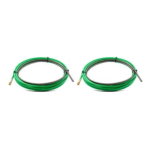 2 x MIG Liner Steel -  Binzel style - 2.0mm to 2.4mm - 4 Meter - Green - Steel - Bild 1 von 7