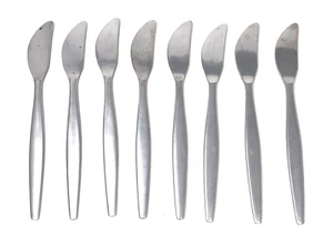 8 Mid Century Gense FOCUS Satin 18-8 Edelstahl SCHWEDEN Besteck Tafelmesser 8" - Bild 1 von 7