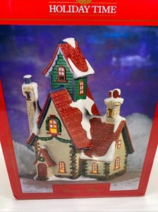 Casa iluminada Dickens Keepsake Holiday Time Village con caja de Walmart - Imagen 1 de 11
