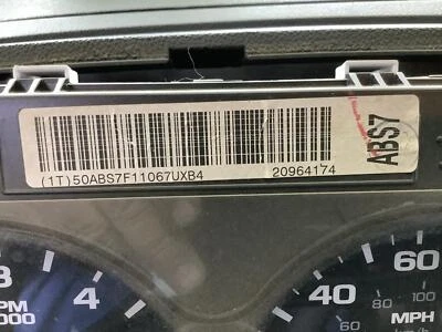 Used Speedometer Gauge fits: 2011 Chevrolet Silverado 1500 pickup cluster MPH US - Image 1 of 4