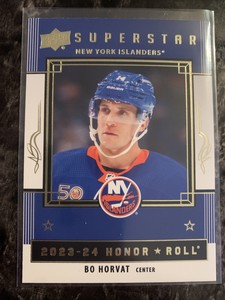 Bo Horvat  2023-24 upper Deck Series 1 Superstar Honor Roll HR-18