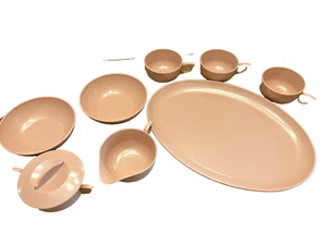 Platter Cups Bowls Sugar Creamer Melamine Miramar Melmac #108 Rose Weber Plastic - Picture 1 of 12