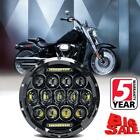 7"INCH LED Projector Headlight Hi-Lo DRL For Harley Softail Heritage FLSTS FLHX