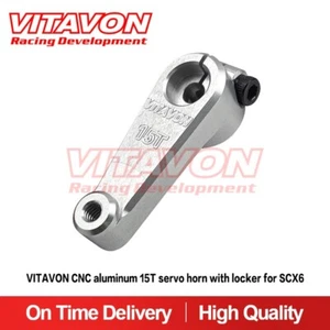 Servo bocina VITAVON CNC Aluminio 7075 15T con casillero para SCX6 - Imagen 1 de 2
