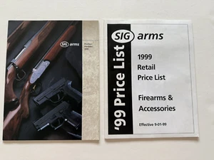 1999 SIG ARMS Catalog + Retail Price List - Picture 1 of 4