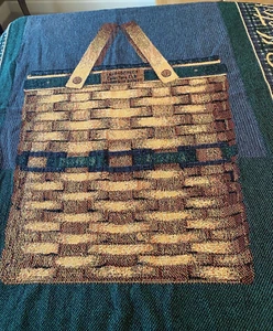 LONGABERGER COLLECTORS CLUB BASKET THROW BLANKET 1999 44" X 66" - Picture 1 of 4