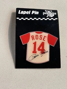 Lapel Pin Peerless Pete Rose Jersey Vintage NEW. - Picture 1 of 2