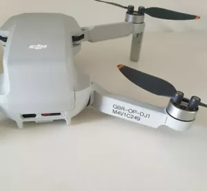 UK drone Operator ID labels CAA regulatory stickers Fits all DJI Mavic Minis - Picture 1 of 4