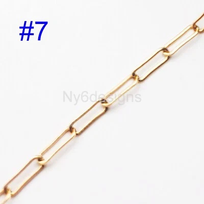 Pequeña cadena llena de oro de 14K minimalista joyería fabricación suministro a pie, permanente Foto 1 de 4