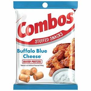 COMBOS Buffalo Blue Cheese Pretzel Baked Snacks 6.3-Ounce Bag [6-Bags]