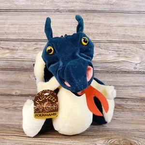 Vintage Folkmanis Folktails Hand Puppet Green Dragon Plush - Picture 1 of 6