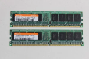 HYNIX HYMP232U648-E3 AA-A 256MB 240 PIN DIMM 1RX8 PC2-3200U-333-10 QTY 2 - Picture 1 of 2