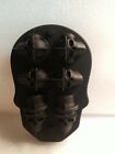 3D Black Flexible Silicone Skull Shape Ice Cube Tray Mold Whiskey Ice Ball Maker