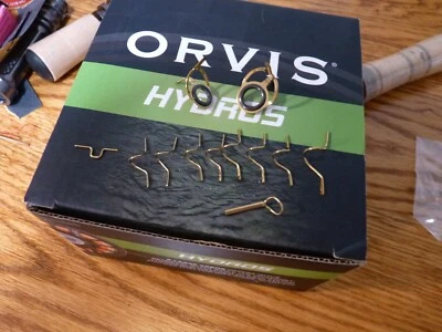 BlackRiverFlyShop Juego de guía de varilla de mosca de doble pie dorado de 12 piezas Foto 1 de 2