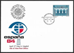 1984 Isle of Man Post Office Authority Espana 84 Madrid pre-stamped card #3 used - Picture 1 of 2